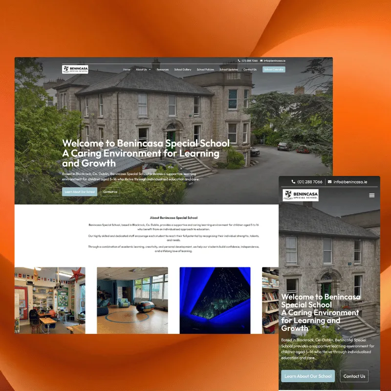 Benincasa Special School website by SERO