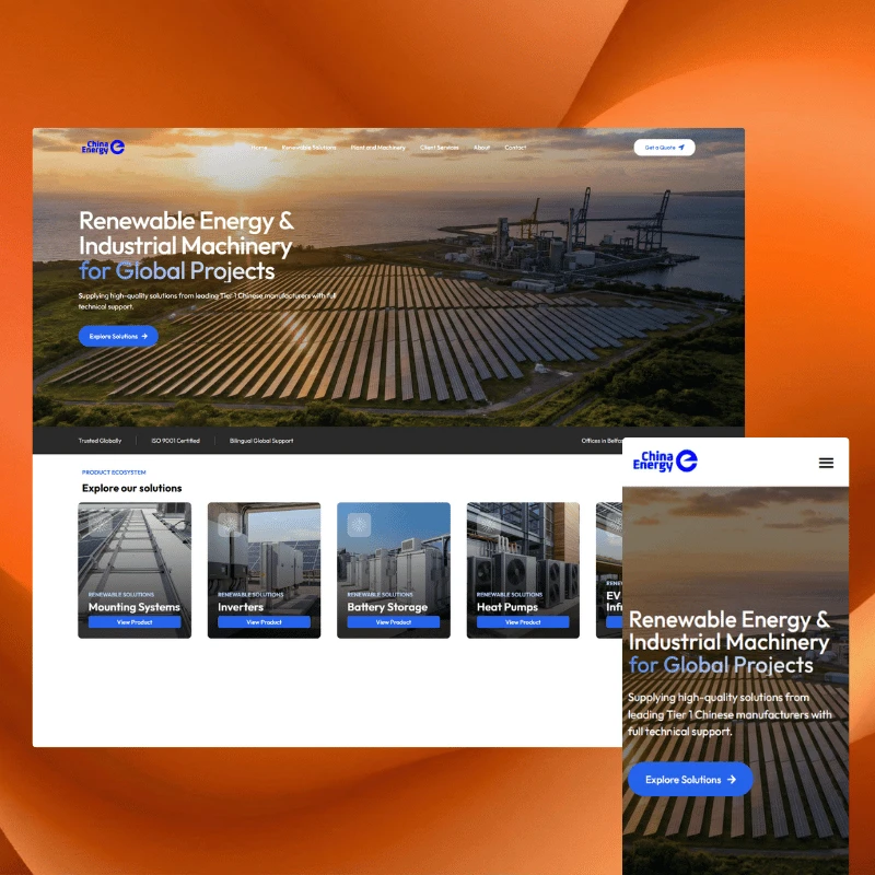 China Energy desktop homepage opening